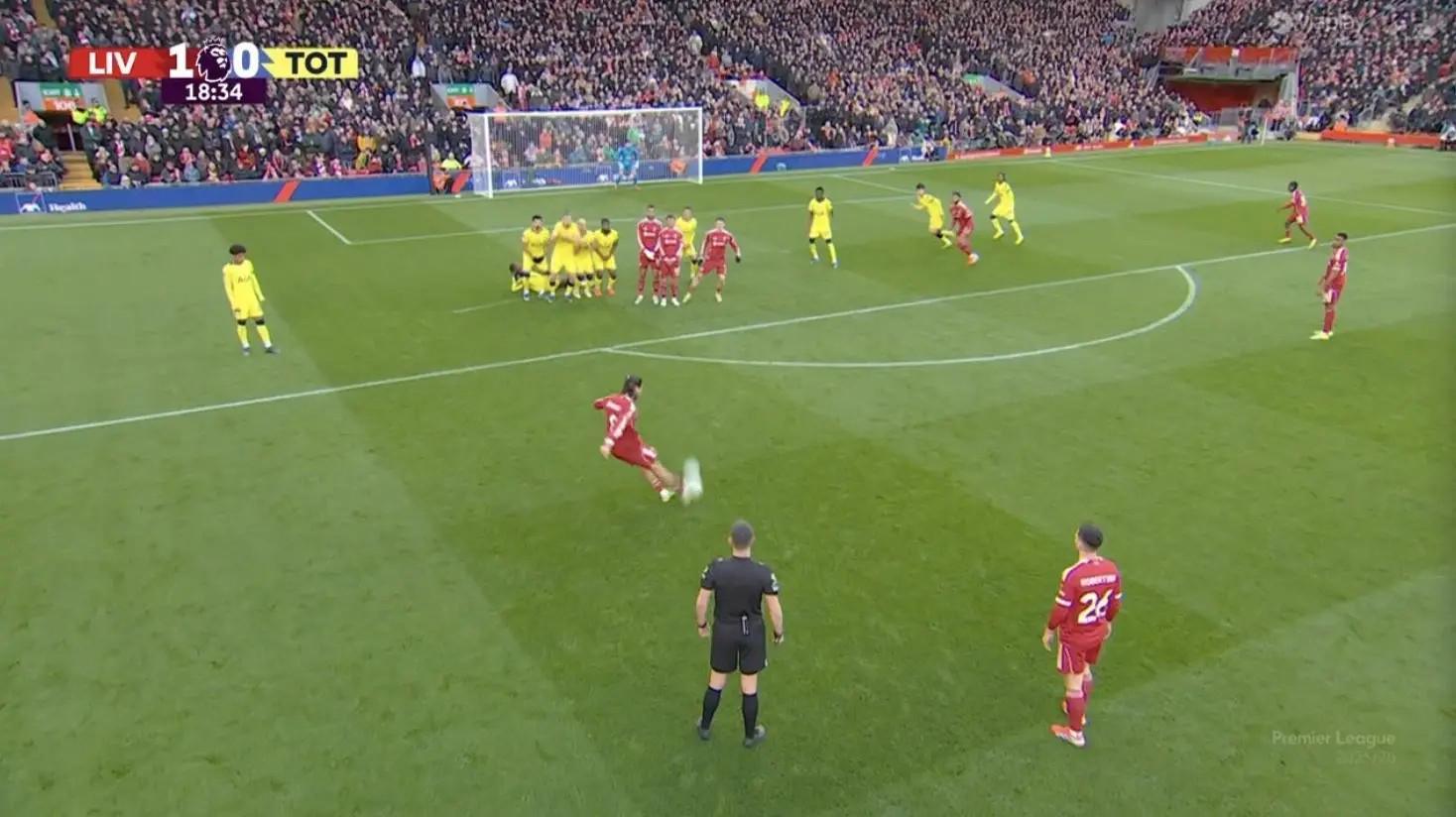 花式吹，预期进球统计机构：xG不适用于索博这个位置的任意球